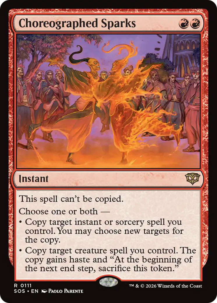 Choreographed Sparks [Secrets of Strixhaven] | Card Merchant Takapuna