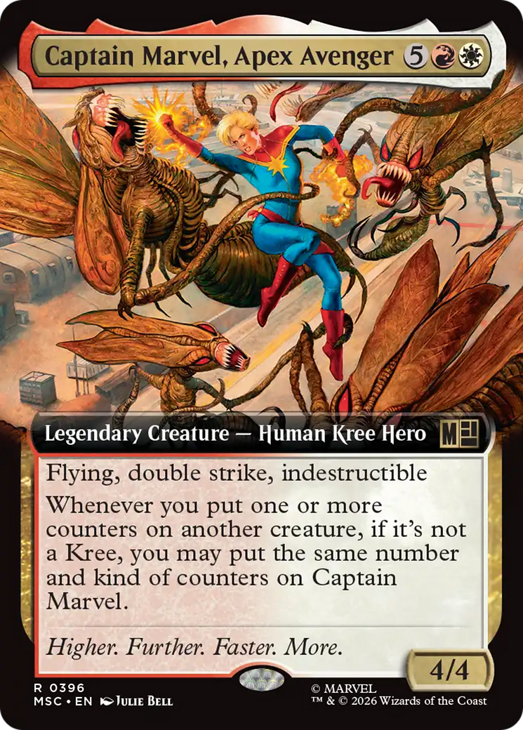 Captain Marvel, Apex Avenger (Extended Art) [Marvel Super Heroes Commander] | Card Merchant Takapuna