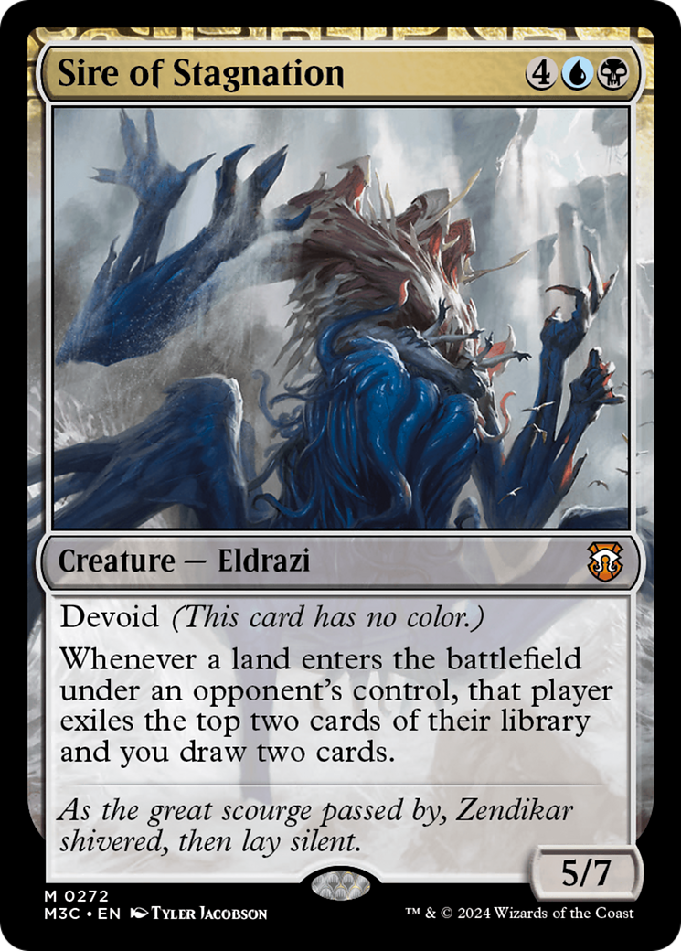 Sire of Stagnation (Ripple Foil) [Modern Horizons 3 Commander] | Card Merchant Takapuna