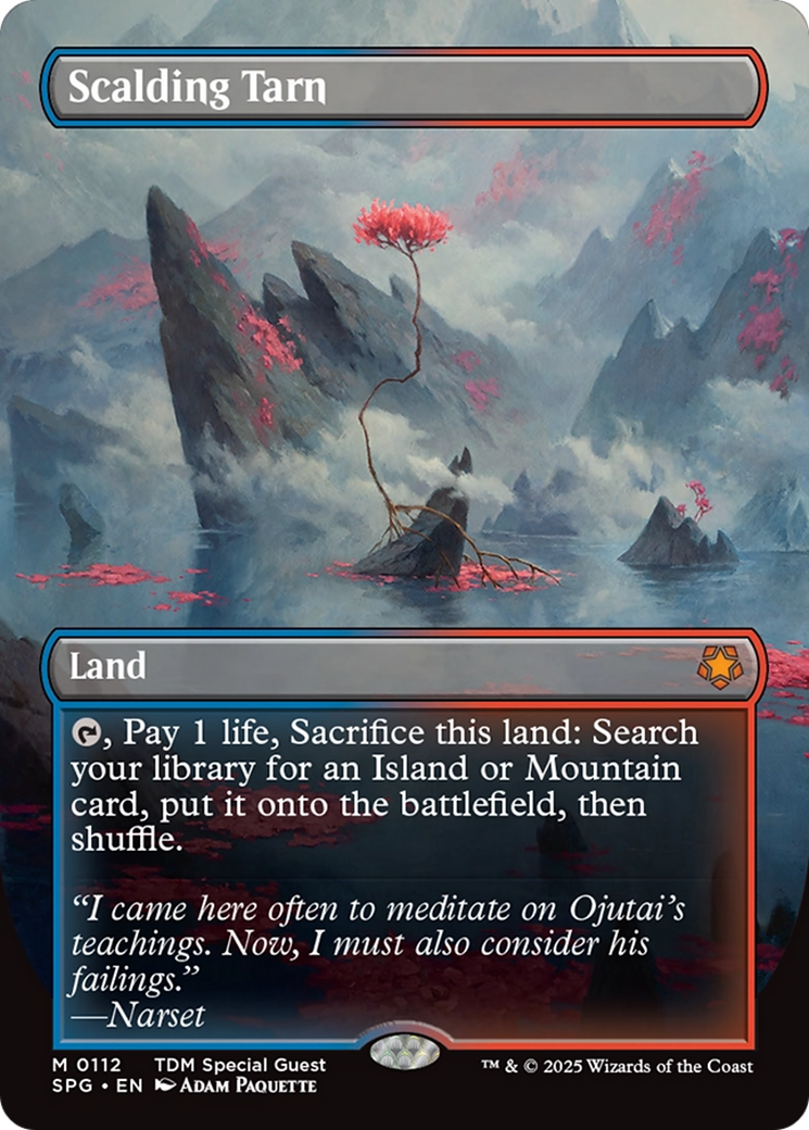 Scalding Tarn (Borderless) [Tarkir: Dragonstorm Special Guests] | Card Merchant Takapuna