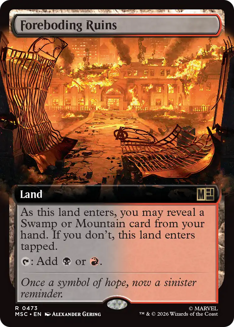 Foreboding Ruins (Extended Art) [Marvel Super Heroes Commander] | Card Merchant Takapuna