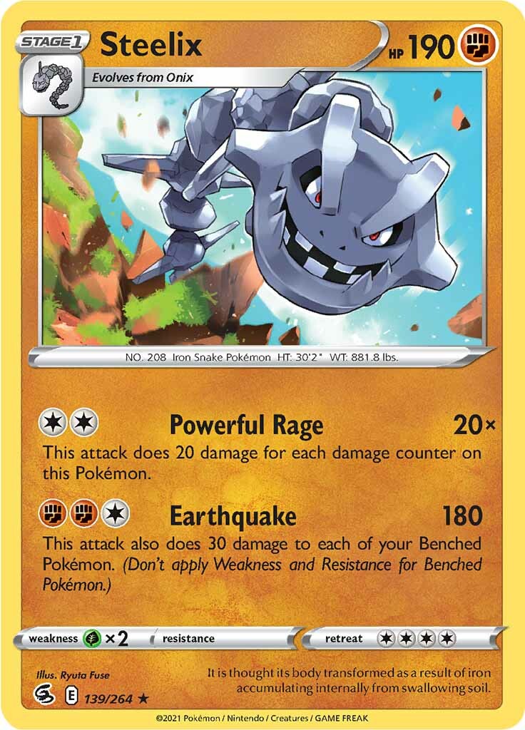 Steelix (139/264) [Sword & Shield: Fusion Strike] | Card Merchant Takapuna