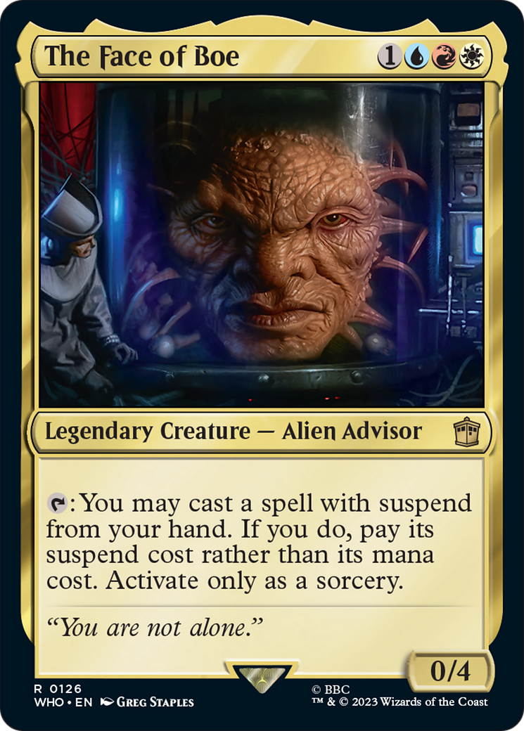 The Face of Boe [Doctor Who] | Card Merchant Takapuna