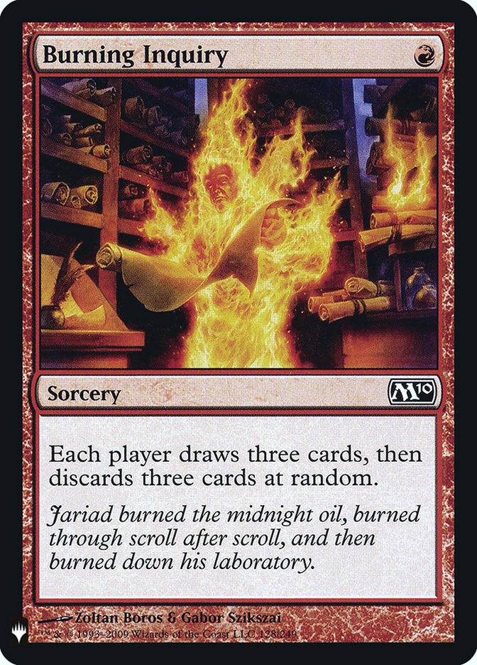 Burning Inquiry [Mystery Booster] | Card Merchant Takapuna