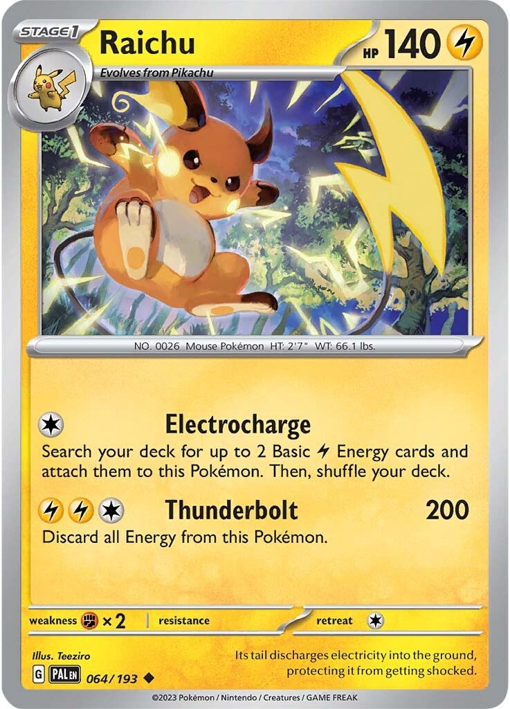 Raichu (064/193) [Scarlet & Violet: Paldea Evolved] | Card Merchant Takapuna