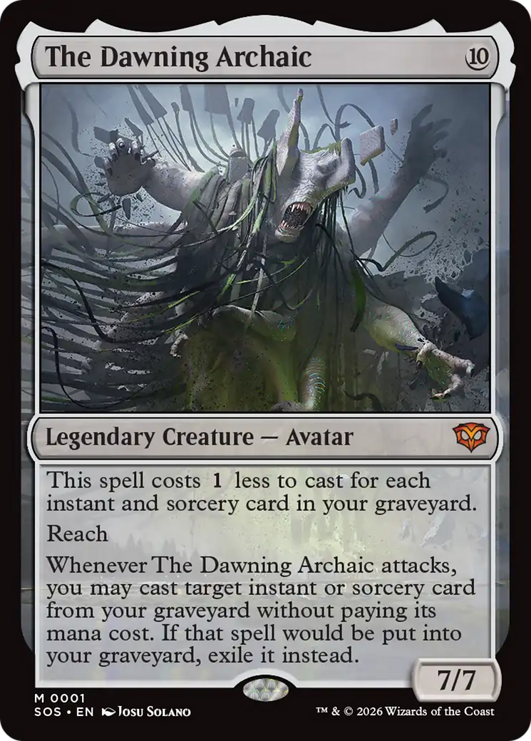 The Dawning Archaic [Secrets of Strixhaven] | Card Merchant Takapuna