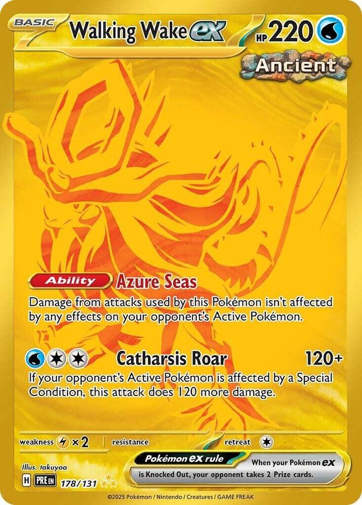 Walking Wake ex (178/131) [Scarlet & Violet: Prismatic Evolutions] | Card Merchant Takapuna