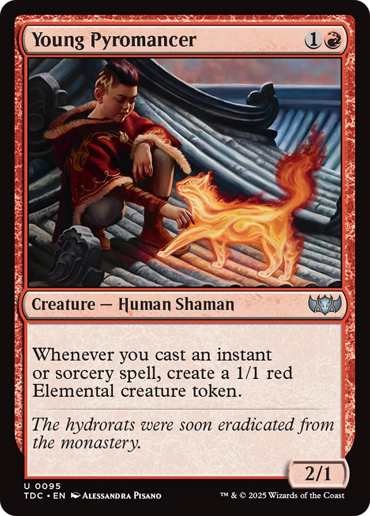 Young Pyromancer [Tarkir: Dragonstorm Commander] | Card Merchant Takapuna