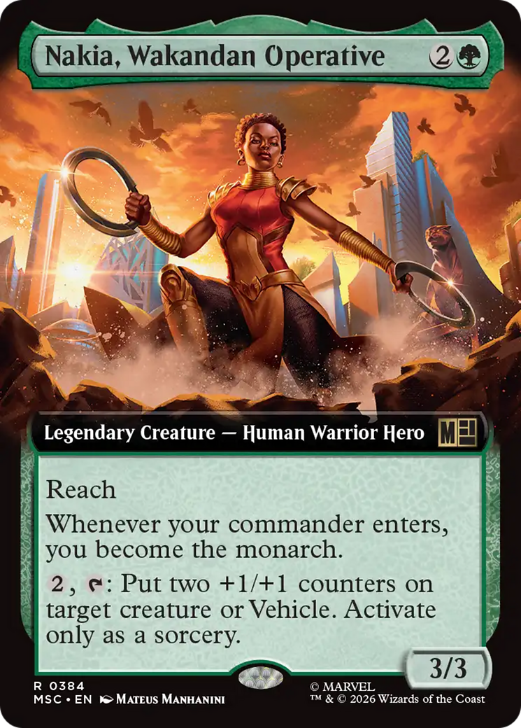 Nakia, Wakandan Operative (Extended Art) [Marvel Super Heroes Commander] | Card Merchant Takapuna