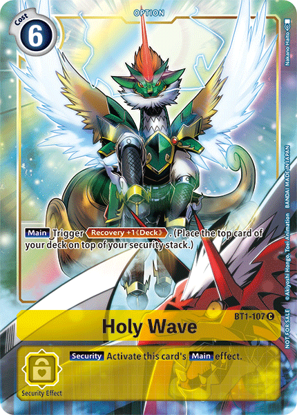 Holy Wave [BT1-107] (Dash Pack) [Release Special Booster Ver.1.5 Promos] | Card Merchant Takapuna