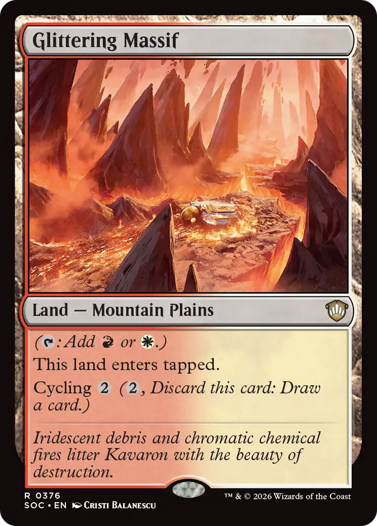Glittering Massif [Secrets of Strixhaven Commander] | Card Merchant Takapuna