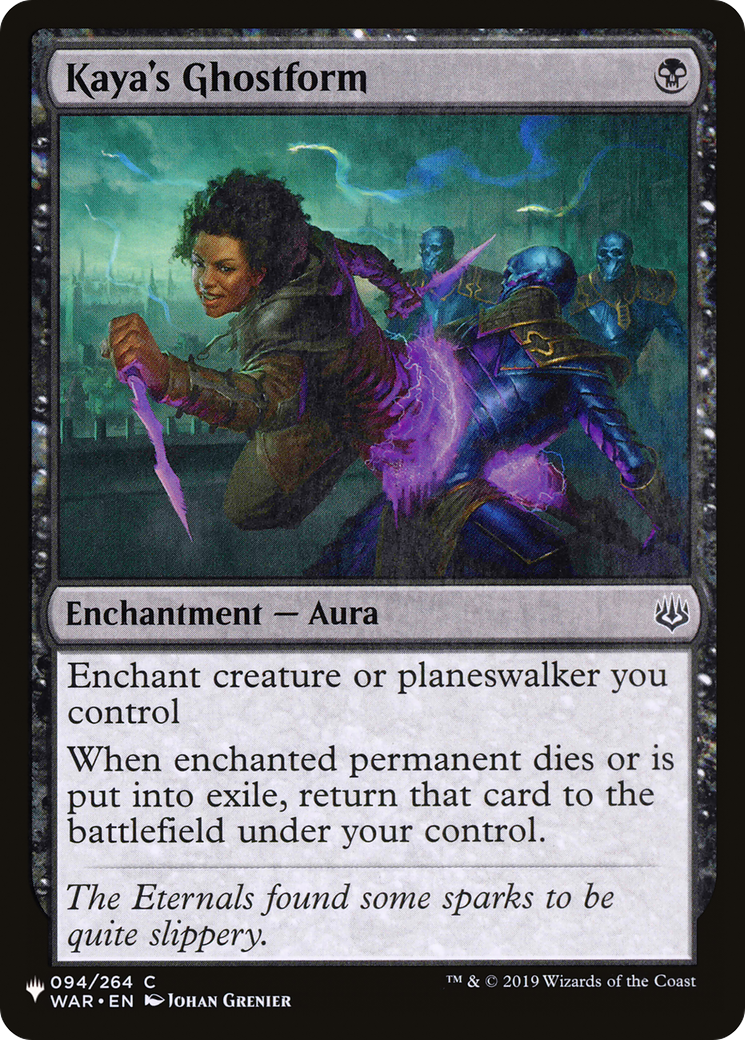 Kaya's Ghostform [The List] | Card Merchant Takapuna
