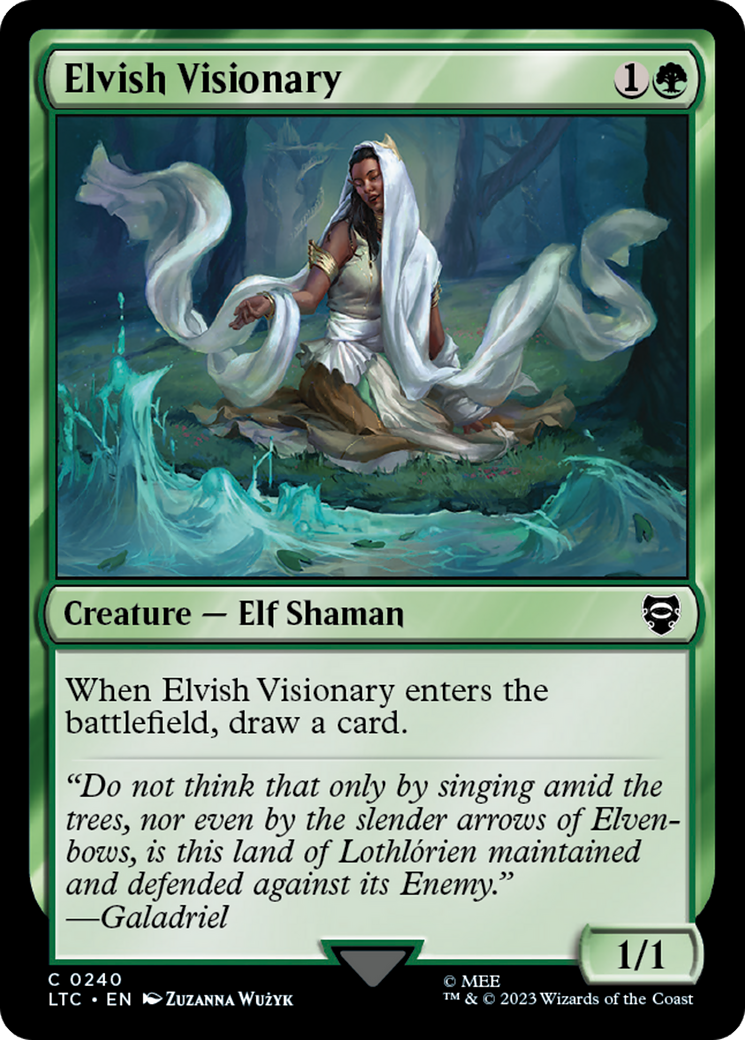 Elvish Visionary [The Lord of the Rings: Tales of Middle-Earth Commander] | Card Merchant Takapuna