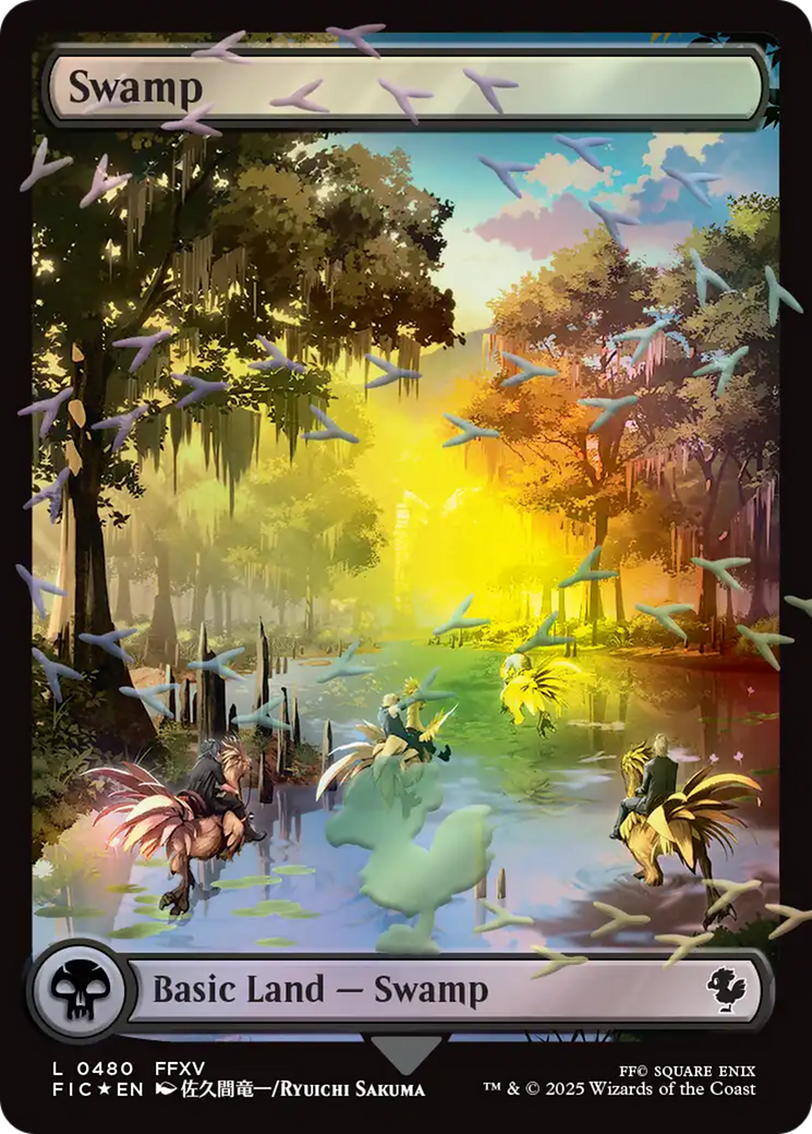 Swamp (Chocobo Track Foil) [FINAL FANTASY Commander] | Card Merchant Takapuna