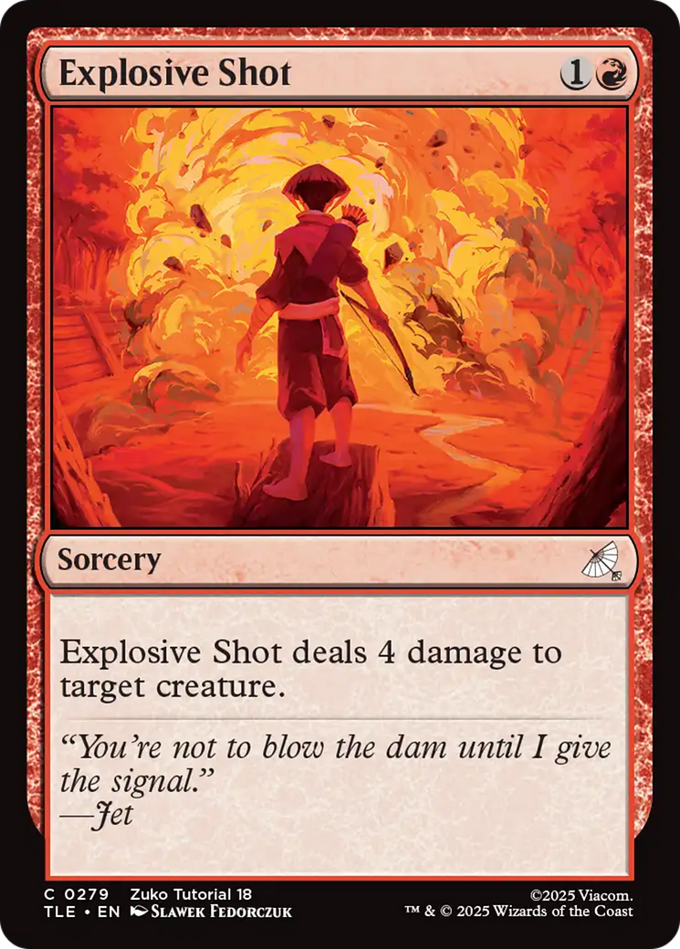 Explosive Shot (0279) [Avatar: The Last Airbender: Eternal-Legal] | Card Merchant Takapuna