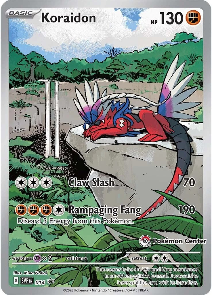 Koraidon (014) (Pokemon Center Exclusive) [Scarlet & Violet: Black Star Promos] | Card Merchant Takapuna