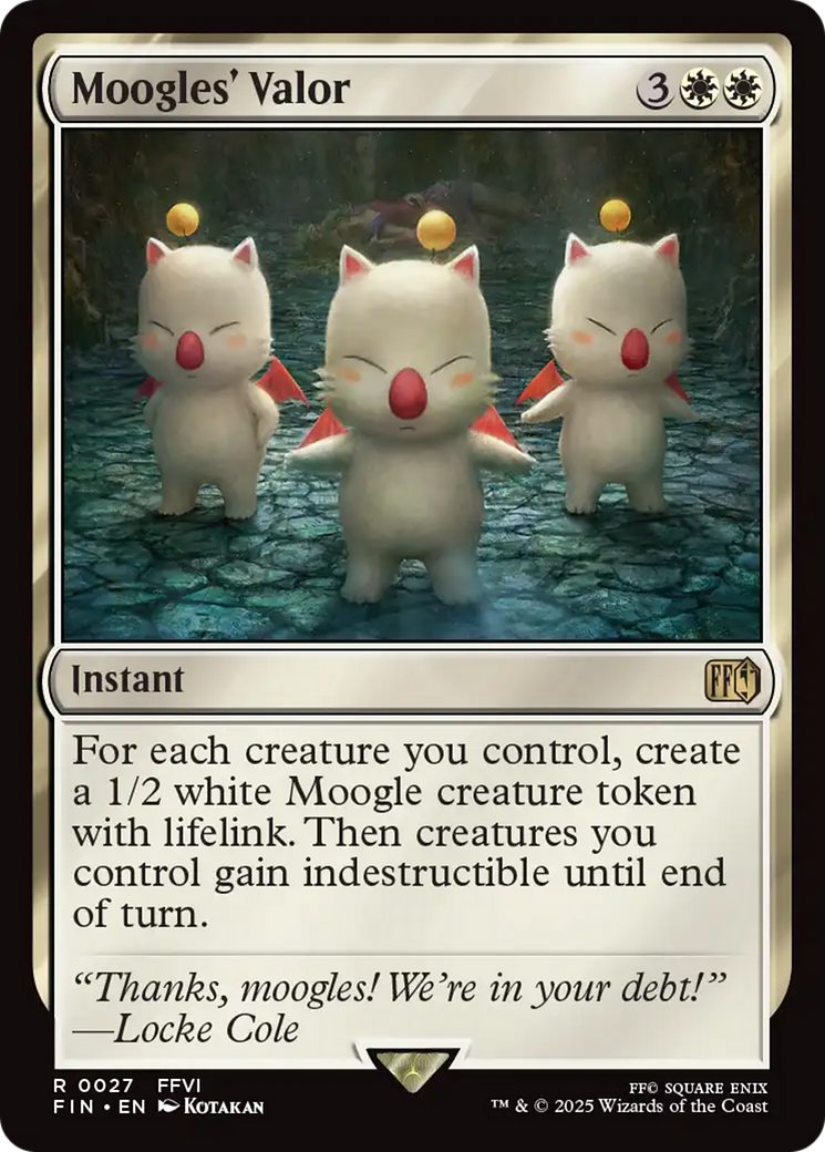 Moogles' Valor [FINAL FANTASY] | Card Merchant Takapuna
