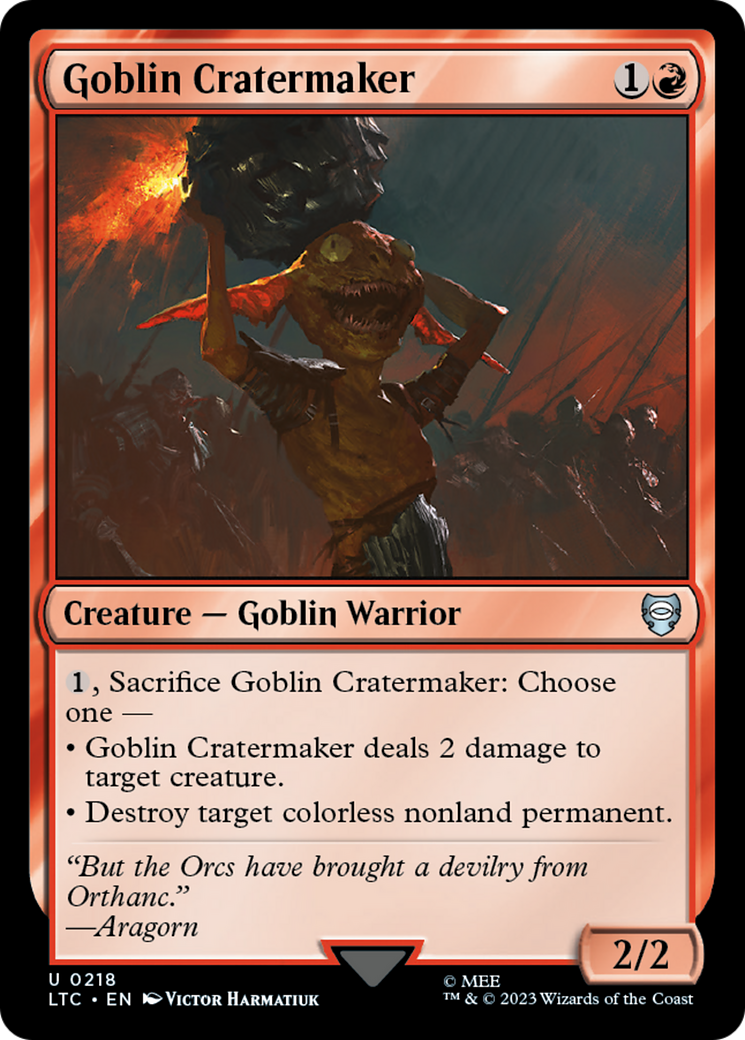 Goblin Cratermaker [The Lord of the Rings: Tales of Middle-Earth Commander] | Card Merchant Takapuna
