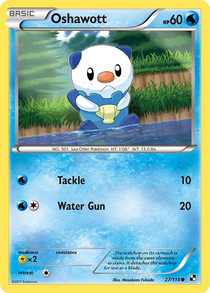 Oshawott (27/114) [Alternate Art Promos] | Card Merchant Takapuna