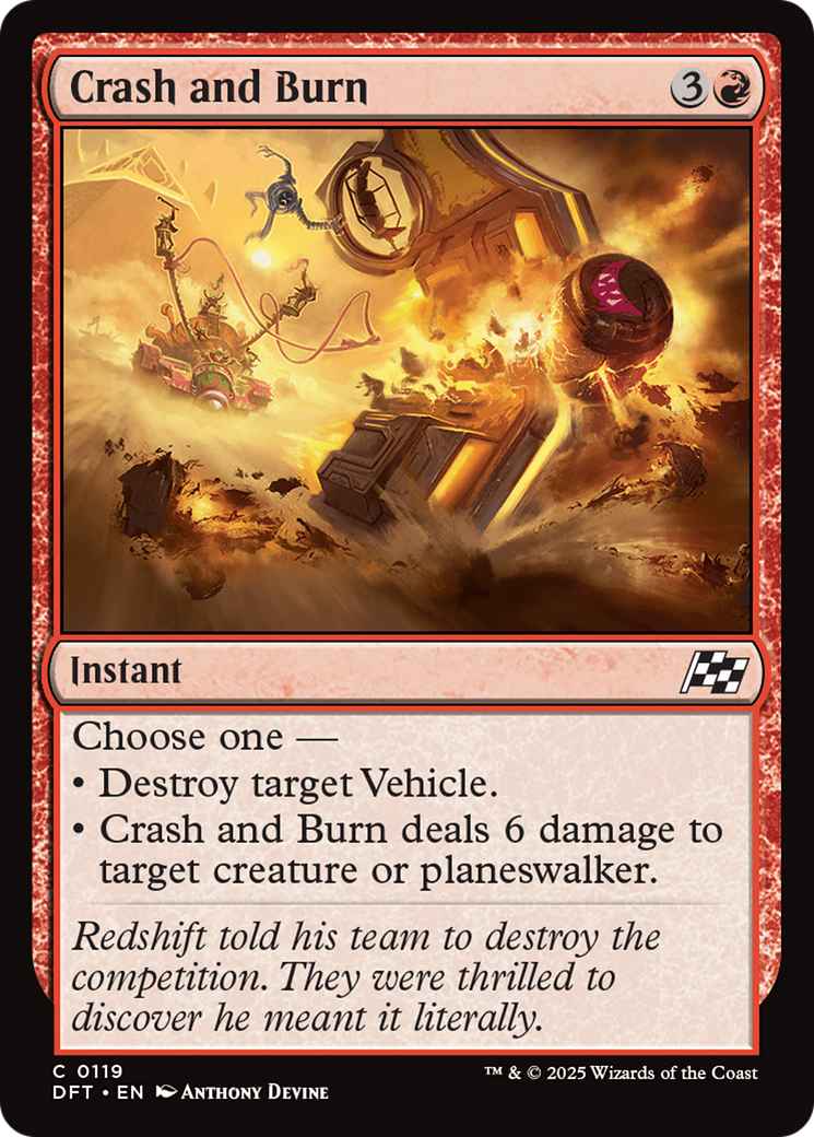 Crash and Burn [Aetherdrift] | Card Merchant Takapuna