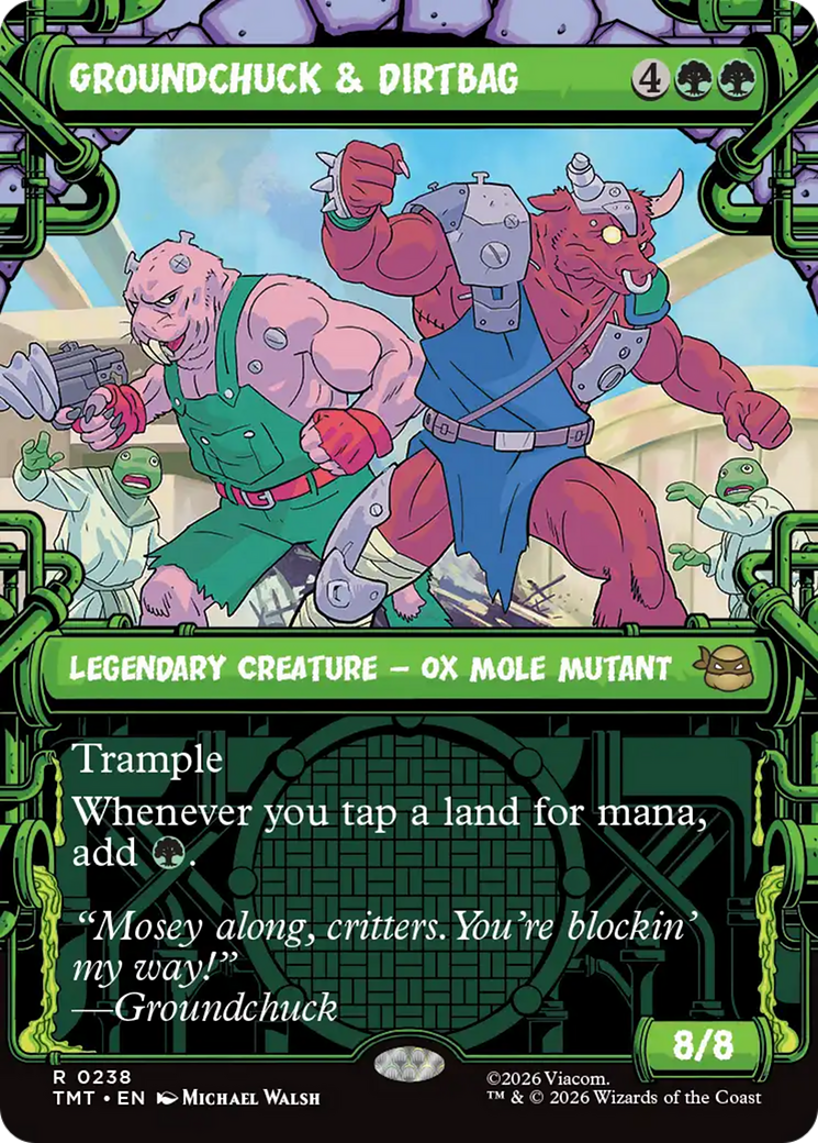 Groundchuck & Dirtbag (Showcase) [Teenage Mutant Ninja Turtles] | Card Merchant Takapuna