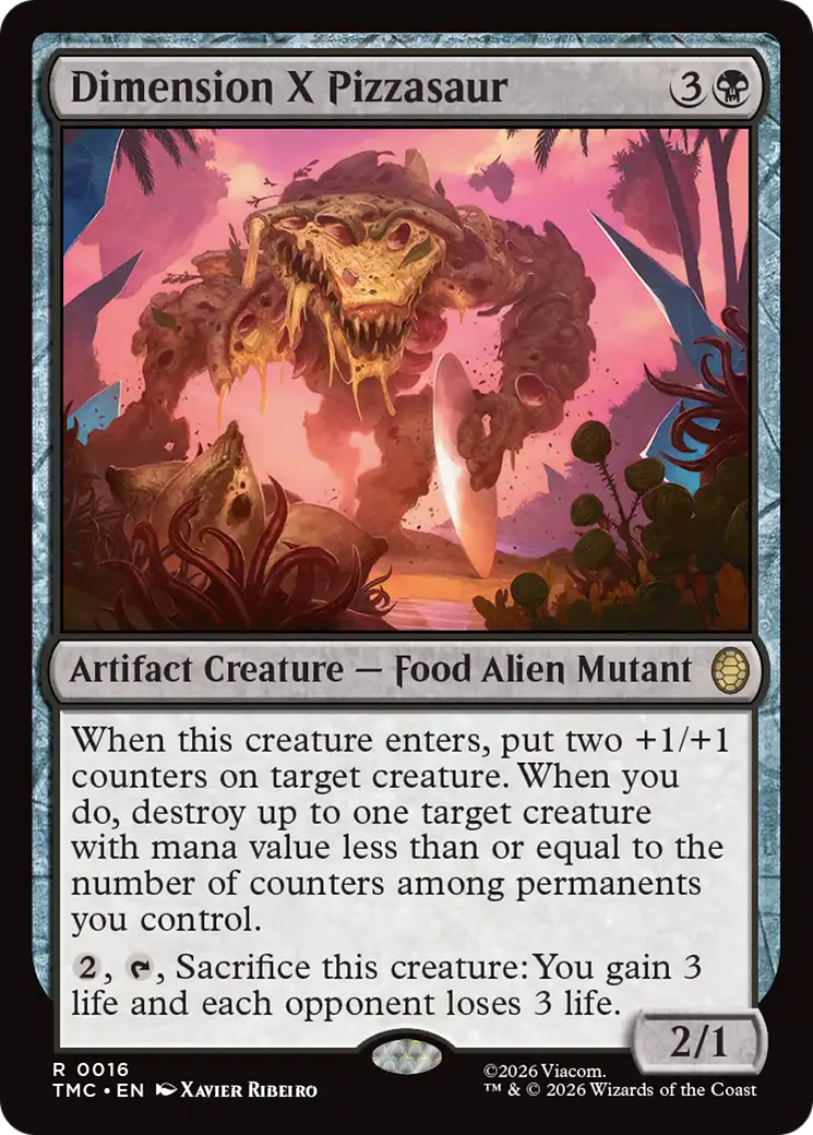 Dimension X Pizzasaur [Teenage Mutant Ninja Turtles Commander] | Card Merchant Takapuna