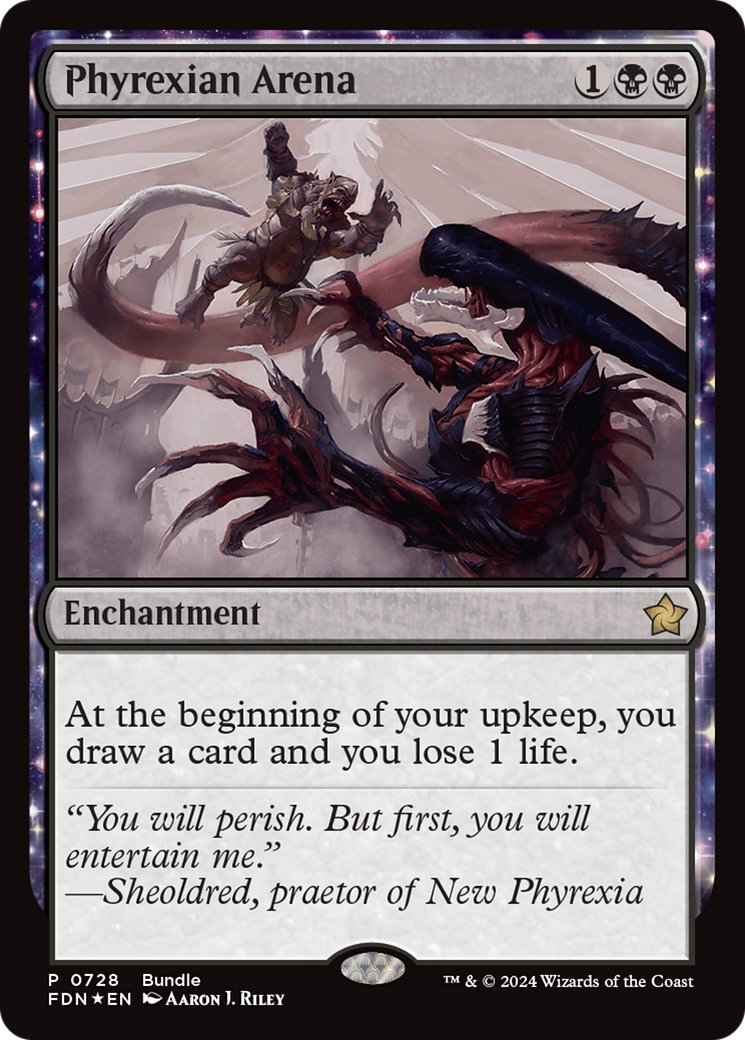 Phyrexian Arena (Bundle) [Foundations Promos] | Card Merchant Takapuna