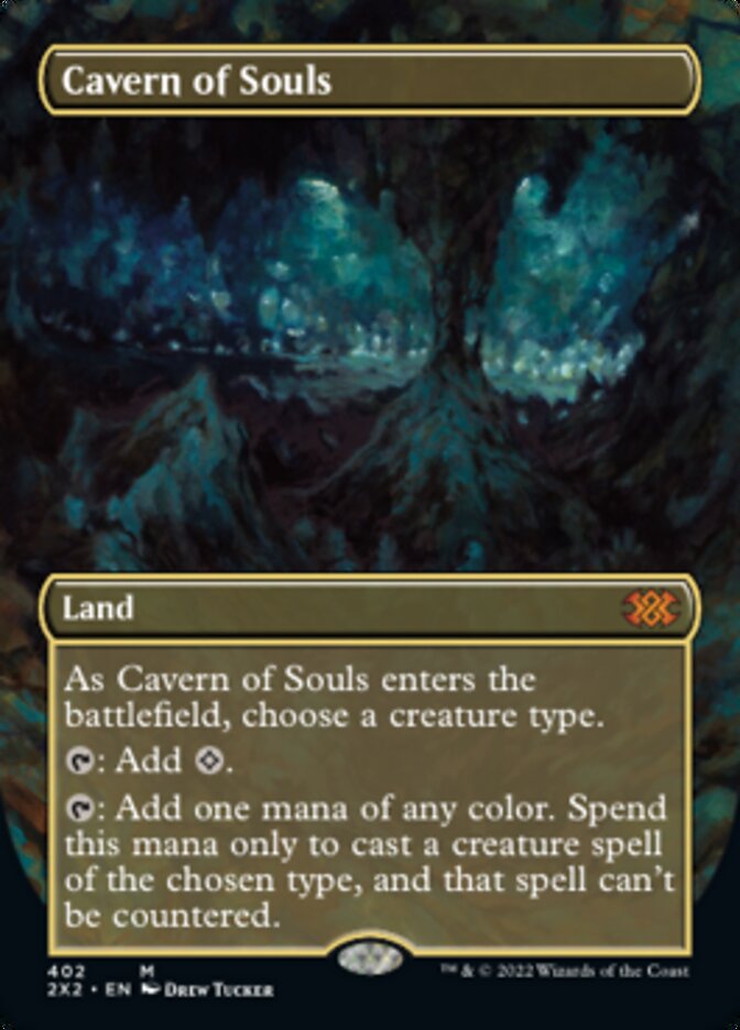 Cavern of Souls (Borderless Alternate Art) [Double Masters 2022] | Card Merchant Takapuna
