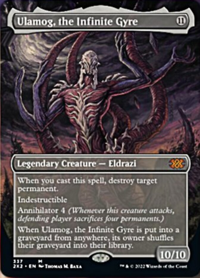 Ulamog, the Infinite Gyre (Borderless Alternate Art) [Double Masters 2022] | Card Merchant Takapuna