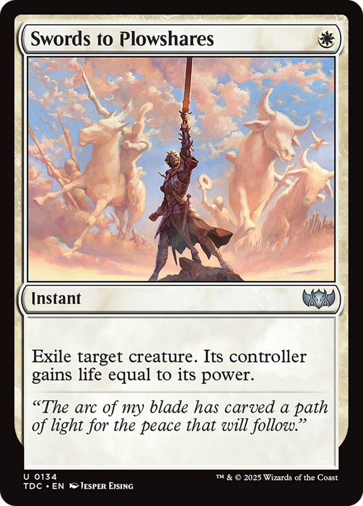 Swords to Plowshares [Tarkir: Dragonstorm Commander] | Card Merchant Takapuna