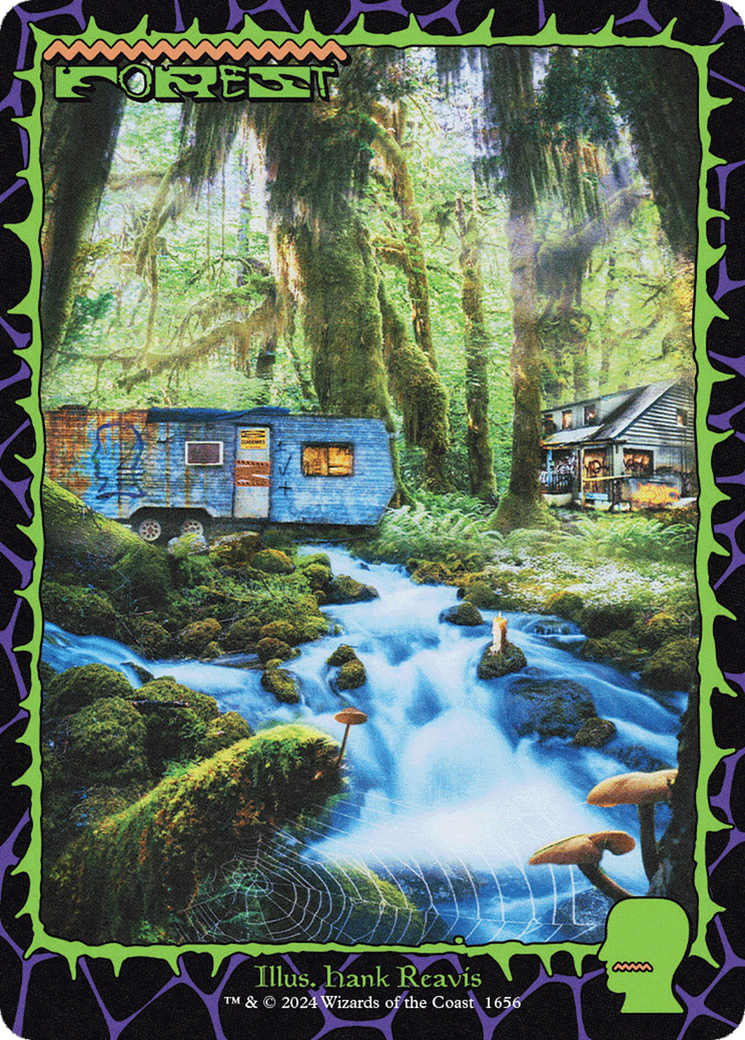 Forest (1656) (Rainbow Foil) [Secret Lair Drop Series] | Card Merchant Takapuna
