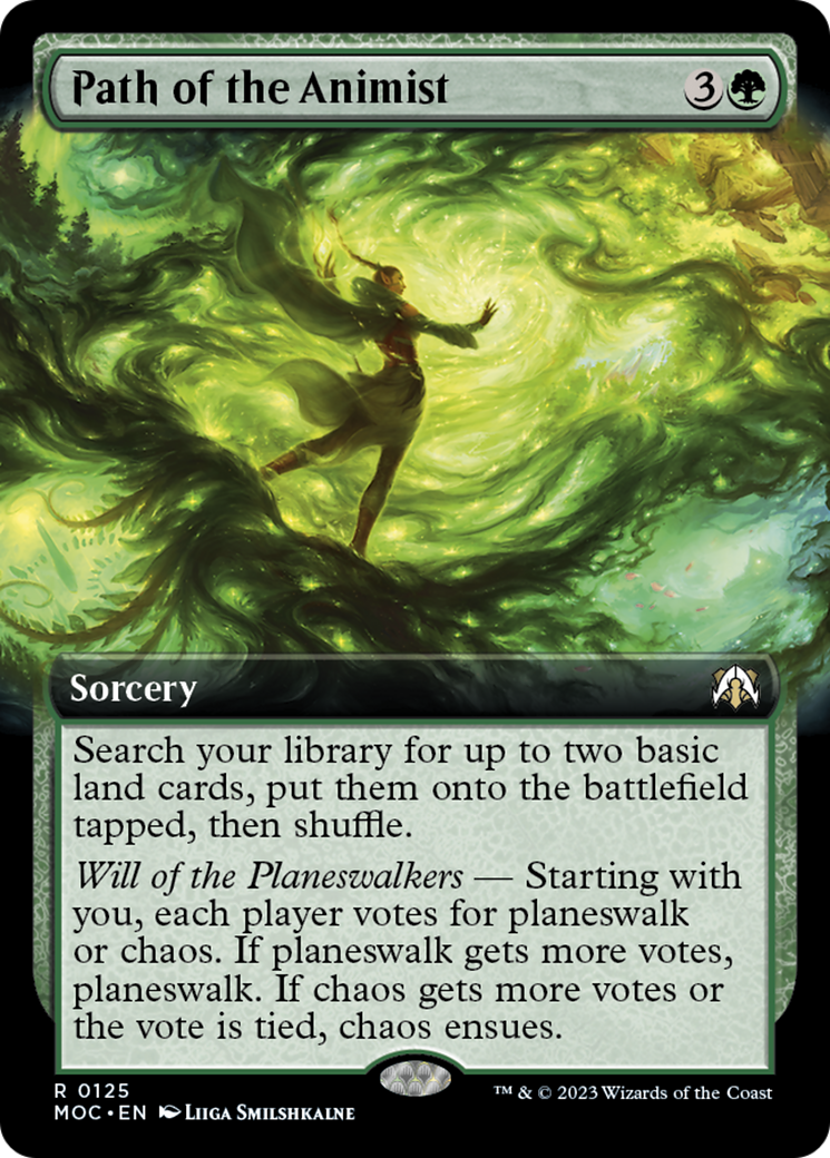 Path of the Animist (Extended Art) [March of the Machine Commander] | Card Merchant Takapuna