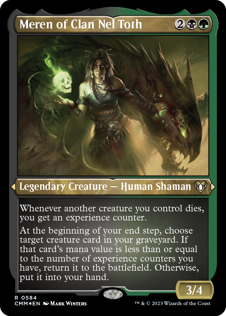 Meren of Clan Nel Toth (Foil Etched) [Commander Masters] | Card Merchant Takapuna