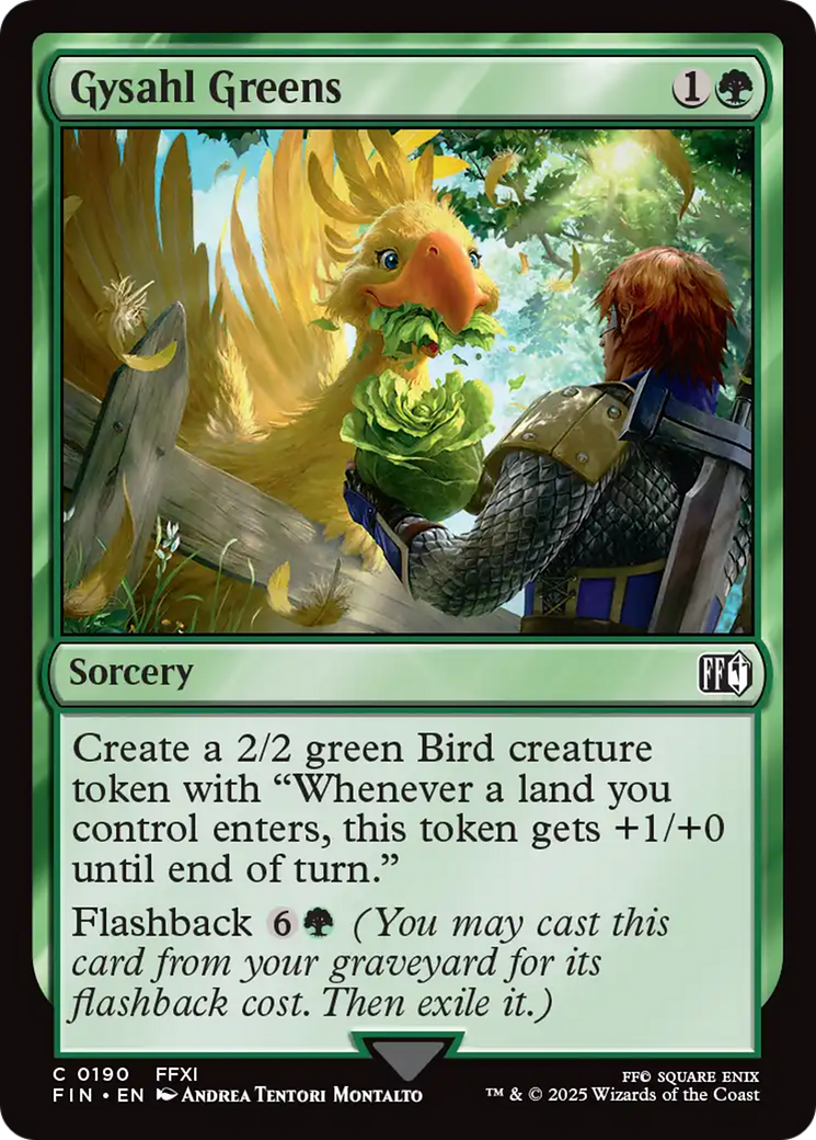 Gysahl Greens [FINAL FANTASY] | Card Merchant Takapuna