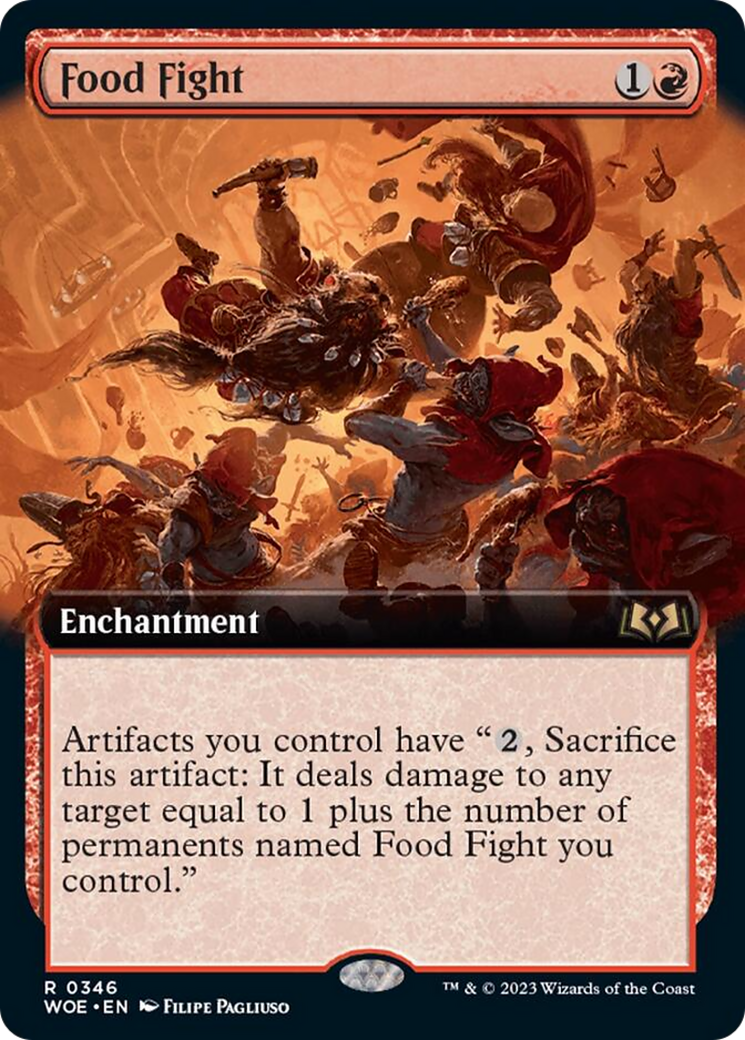 Food Fight (Extended Art) [Wilds of Eldraine] | Card Merchant Takapuna
