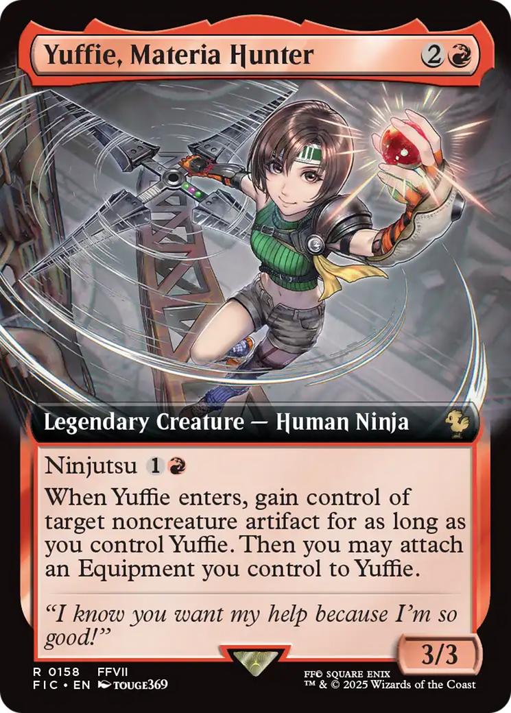 Yuffie, Materia Hunter (Extended Art) [FINAL FANTASY Commander] | Card Merchant Takapuna