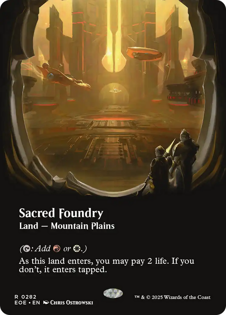 Sacred Foundry (Borderless) [Edge of Eternities] | Card Merchant Takapuna