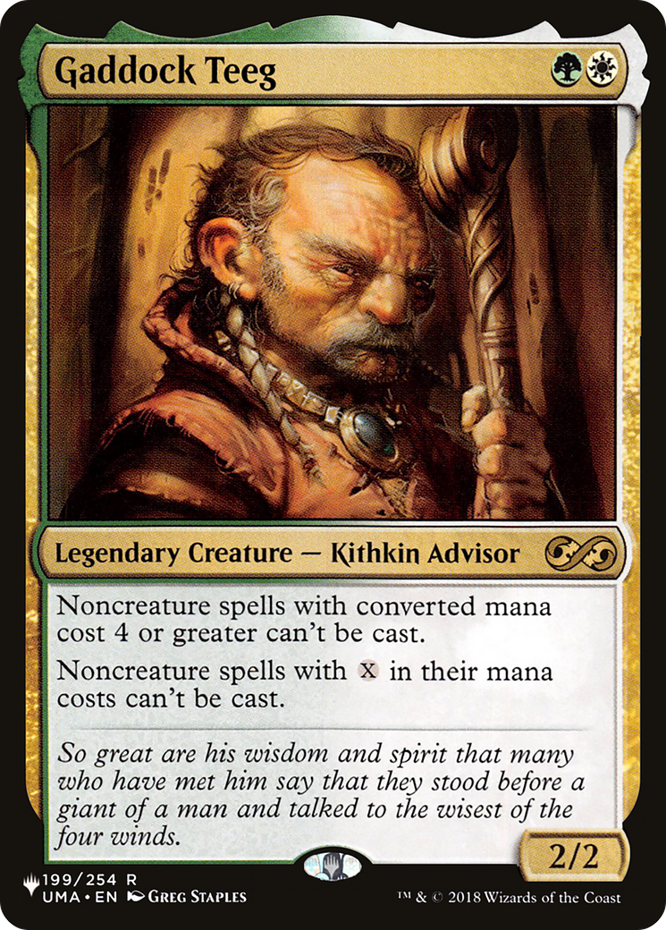Gaddock Teeg [The List] | Card Merchant Takapuna
