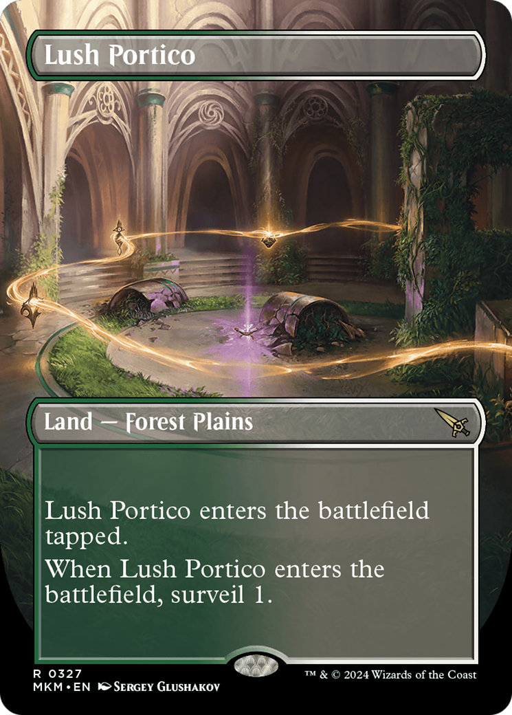 Lush Portico (Borderless) [Murders at Karlov Manor] | Card Merchant Takapuna