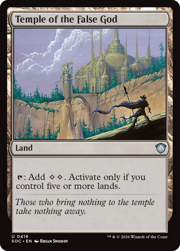 Temple of the False God [Secrets of Strixhaven Commander] | Card Merchant Takapuna