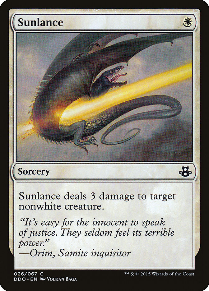 Sunlance [Duel Decks: Elspeth vs. Kiora] | Card Merchant Takapuna