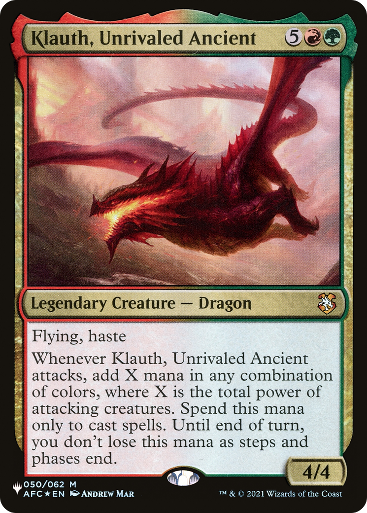 Klauth, Unrivaled Ancient [The List] | Card Merchant Takapuna