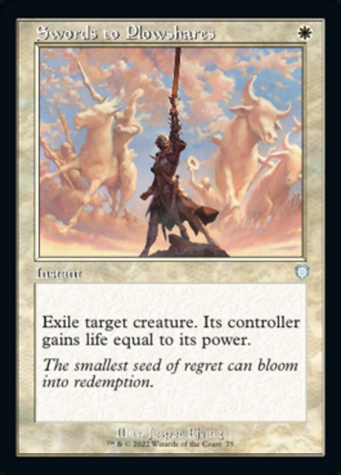 Swords to Plowshares (Retro) [The Brothers' War Commander] | Card Merchant Takapuna