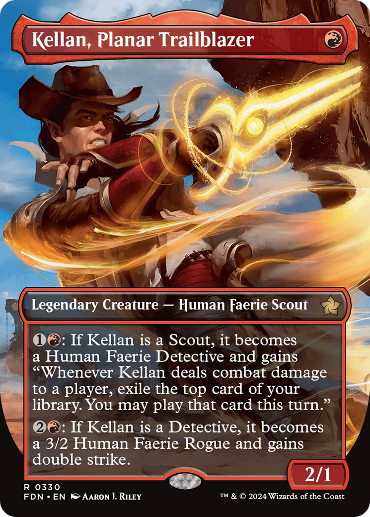 Kellan, Planar Trailblazer (Borderless) [Foundations] | Card Merchant Takapuna