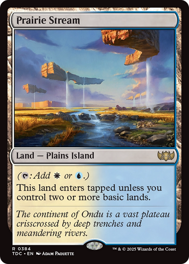 Prairie Stream [Tarkir: Dragonstorm Commander] | Card Merchant Takapuna