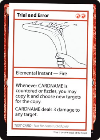 Trial and Error (2021 Edition) [Mystery Booster Playtest Cards] | Card Merchant Takapuna