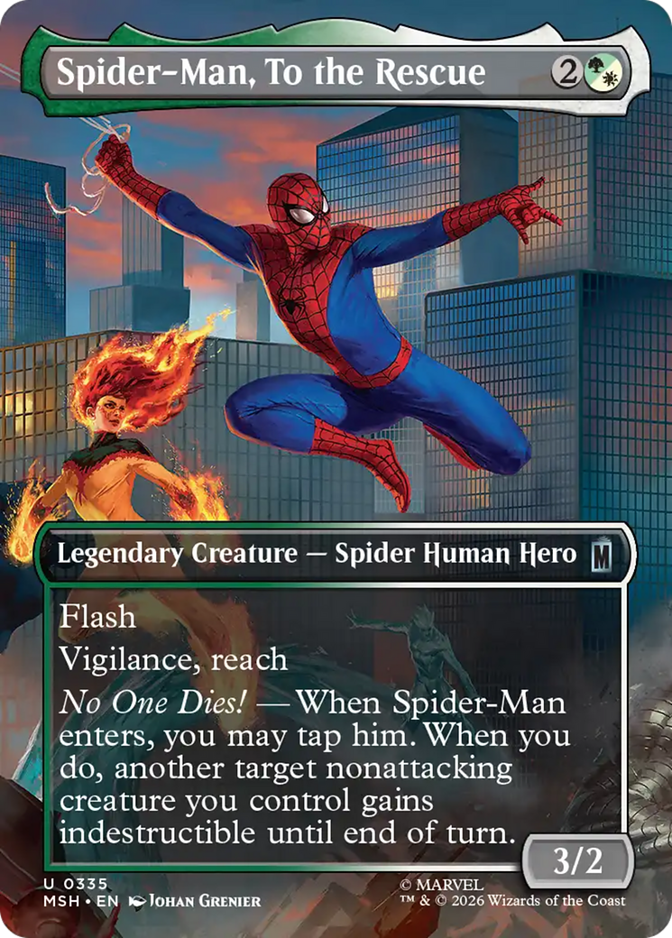 Spider-Man, To the Rescue (Borderless) [Marvel Super Heroes] | Card Merchant Takapuna