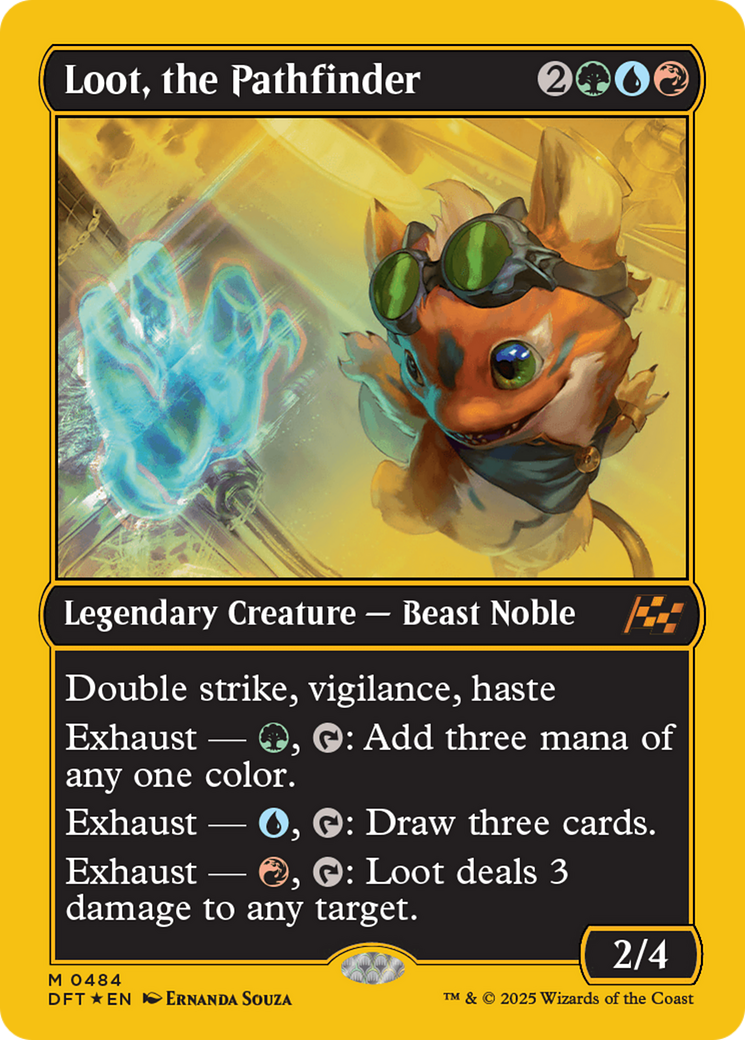 Loot, the Pathfinder (First-Place Foil) [Aetherdrift] | Card Merchant Takapuna