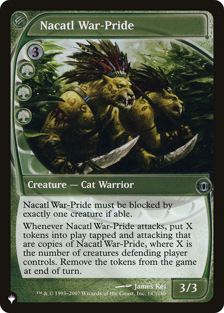 Nacatl War-Pride [The List] | Card Merchant Takapuna