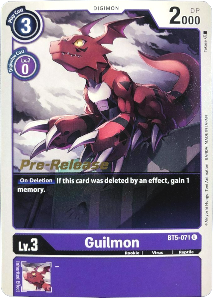 Guilmon [BT5-071] [Battle of Omni Pre-Release Promos] | Card Merchant Takapuna